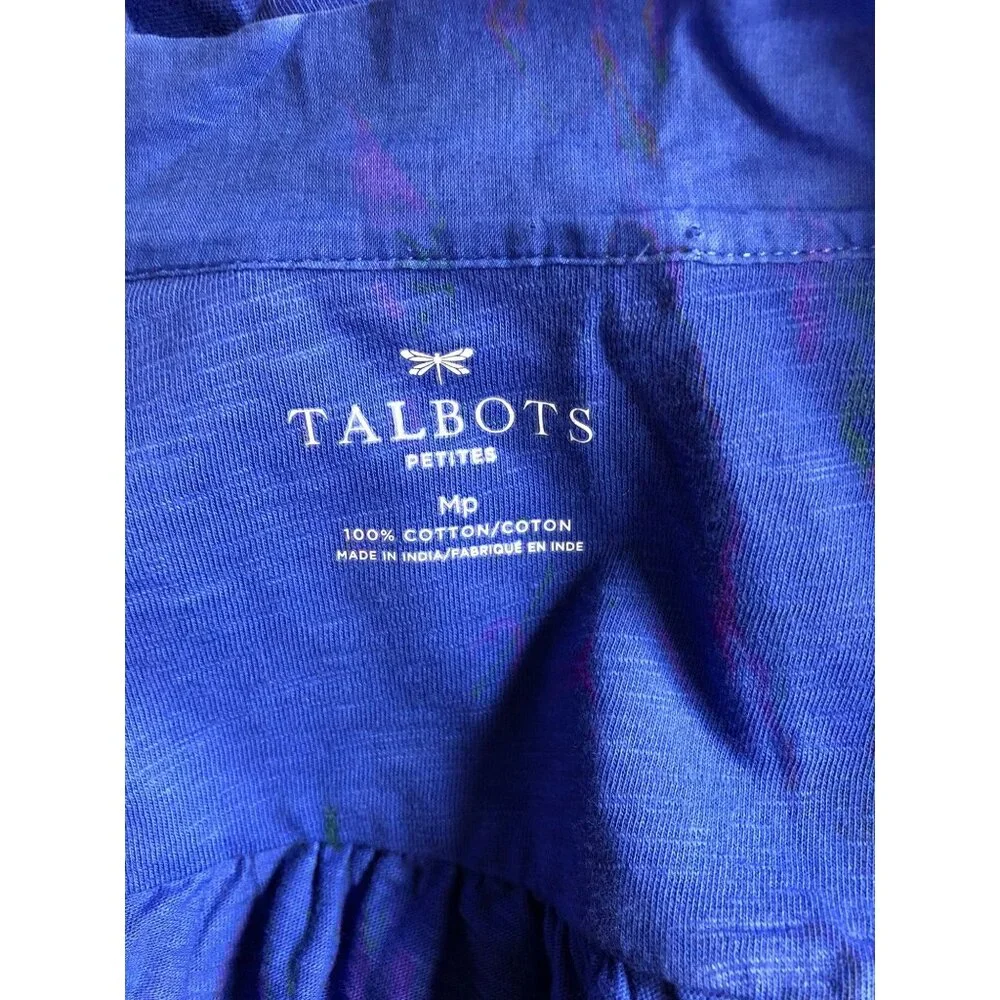 TALBOTS COTTON OPEN‎ CARDIGAN PET MD